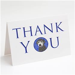 5 x 7 in. Unisex Doodle Silver No.2 Thank You Greeting Cards & Envelopes, Multi Color - Pack of 8