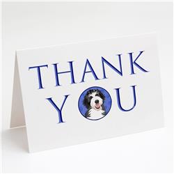 5 x 7 in. Unisex Doodle Silver & White No.1 Thank You Greeting Cards & Envelopes, Multi Color - Pack of 8