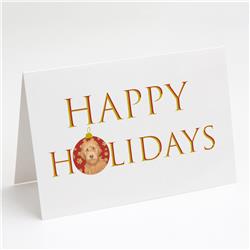 CK9210GCA7P 5 x 7 in. Unisex Doodle Liver No.2 Happy Holidays Greeting Cards & Envelopes, Multi Color - Pack of 8