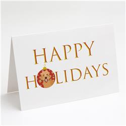 CK9212GCA7P 5 x 7 in. Unisex Doodle Liver No.4 Happy Holidays Greeting Cards & Envelopes, Multi Color - Pack of 8