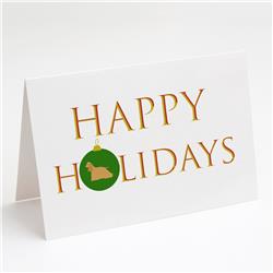5 x 7 in. Unisex Cocker Spaniel Happy Holidays Greeting Cards & Envelopes, Multi Color - Pack of 8