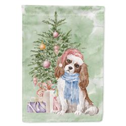 15.5 x 11.25 in. Unisex Christmas Cavalier Spaniel Bleheim Garden Flag, Multi Color
