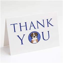 CK8928GCA7P 5 x 7 in. Unisex Australian Shepherd Red Tricolor No.1 Thank You Greeting Cards & Envelopes, Multi Color - Pack of 8