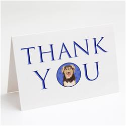 CK8930GCA7P 5 x 7 in. Unisex Australian Shepherd Red Tricolor No.3 Thank You Greeting Cards & Envelopes, Multi Color - Pack of 8