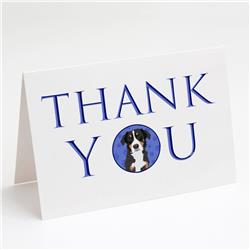 CK8941GCA7P 5 x 7 in. Unisex Bernese Mountain Dog Puppy No.2 Thank You Greeting Cards & Envelopes, Multi Color - Pack of 8