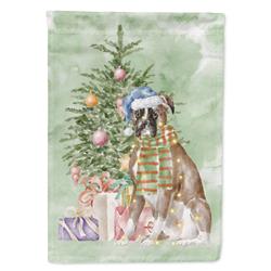 40 x 28 in. Unisex Christmas Boxer Canvas House Flag, Multi Color