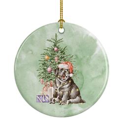 CK8240CO1 2.8 x 2.8 in. Unisex Labrador Retriever Black Puppy Christmas Presents & Tree Ceramic Ornament, Multi Color -  Carolines Treasures