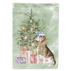 40 x 28 in. Unisex Christmas Beagle Canvas House Flag, Multi Color