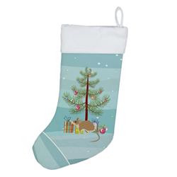 18 x 13.5 in. Unisex Spiny Mouse Merry Christmas Christmas Stocking