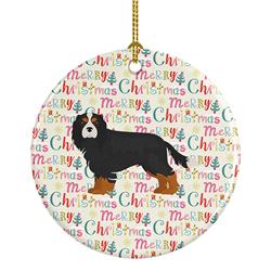 2.8 x 2.8 in. Unisex Cavalier King Charles Spaniel Merry Christmas Ceramic Ornament -  PartyPros, PA3432919