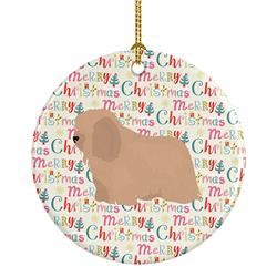 2.8 x 2.8 in. Unisex Coton de Tulear No.1 Merry Christmas Ceramic Ornament
