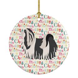 2.8 x 2.8 in. Unisex Havanese No.1 Merry Christmas Ceramic Ornament