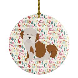 2.8 x 2.8 in. Unisex Havanese No.2 Merry Christmas Ceramic Ornament