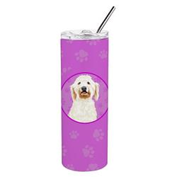 Picture of Carolines Treasures WDK1284TBL20 8.25 x 3 in. Unisex Doodle Cream No.6 Stainless Steel 20 oz Skinny Tumbler, Pink