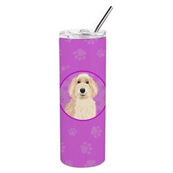 Picture of Carolines Treasures WDK1287TBL20 8.25 x 3 in. Unisex Doodle Fawn No.2 Stainless Steel 20 oz Skinny Tumbler, Pink