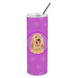 Picture of Carolines Treasures WDK1288TBL20 8.25 x 3 in. Unisex Doodle Fawn No.3 Stainless Steel 20 oz Skinny Tumbler, Pink
