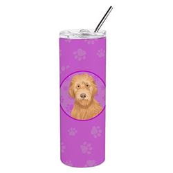 Picture of Carolines Treasures WDK1292TBL20 8.25 x 3 in. Unisex Doodle Liver No.2 Stainless Steel 20 oz Skinny Tumbler, Pink