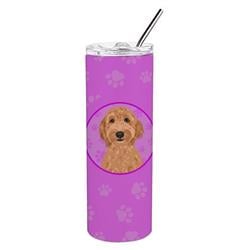 Picture of Carolines Treasures WDK1293TBL20 8.25 x 3 in. Unisex Doodle Liver No.3 Stainless Steel 20 oz Skinny Tumbler, Pink