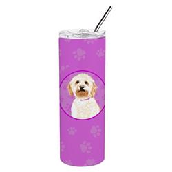 Picture of Carolines Treasures WDK1296TBL20 8.25 x 3 in. Unisex Doodle Red No.2 Stainless Steel 20 oz Skinny Tumbler, Pink