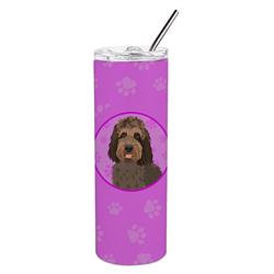 Picture of Carolines Treasures WDK1304TBL20 8.25 x 3 in. Unisex Doodle Tricolor No.3 Stainless Steel 20 oz Skinny Tumbler, Pink