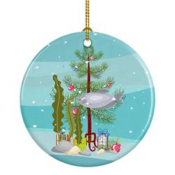 2.8 x 2.8 in. Unisex Moonlight Gourami Merry Christmas Ceramic Ornament