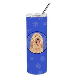 Picture of Carolines Treasures WDK1062TBL20 8.25 x 3 in. Unisex Doodle Fawn No.3 Stainless Steel 20 oz Skinny Tumbler, Blue