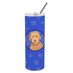Picture of Carolines Treasures WDK1066TBL20 8.25 x 3 in. Unisex Doodle Liver No.2 Stainless Steel 20 oz Skinny Tumbler, Blue