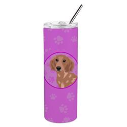 Picture of Carolines Treasures WDK1266TBL20 8.25 x 3 in. Unisex Chihuahua Red No.2 Stainless Steel 20 oz Skinny Tumbler, Pink