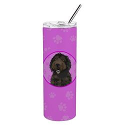 Picture of Carolines Treasures WDK1278TBL20 8.25 x 3 in. Unisex Doodle Chocolate No.1 Stainless Steel 20 oz Skinny Tumbler, Pink