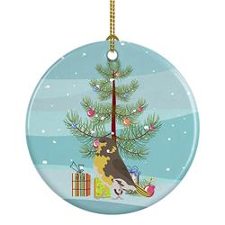 2.8 x 2.8 in. Unisex Spanish Canary Merry Christmas Ceramic Ornament
