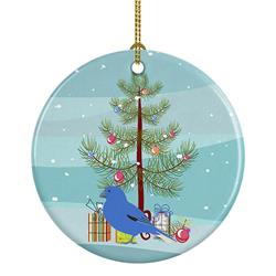 2.8 x 2.8 in. Unisex Bunting Merry Christmas Ceramic Ornament