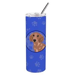 Picture of Carolines Treasures WDK1040TBL20 8.25 x 3 in. Unisex Chihuahua Red No.2 Stainless Steel 20 oz Skinny Tumbler, Blue