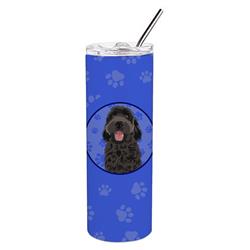 Picture of Carolines Treasures WDK1046TBL20 8.25 x 3 in. Unisex Doodle Black No.1 Stainless Steel 20 oz Skinny Tumbler, Blue