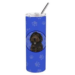 Picture of Carolines Treasures WDK1052TBL20 8.25 x 3 in. Unisex Doodle Chocolate No.1 Stainless Steel 20 oz Skinny Tumbler, Blue