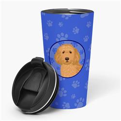 Picture of Carolines Treasures WDK1069TBL215 7.25 x 3.5 in. Unisex Doodle Red No.1 Stainless Steel 16 oz Tumbler, Blue