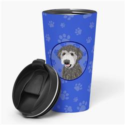 Picture of Carolines Treasures WDK1072TBL215 7.25 x 3.5 in. Unisex Doodle Silver No.2 Stainless Steel 16 oz Tumbler, Blue