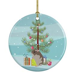 2.8 x 2.8 in. Unisex Dwarf Hamster Merry Christmas Ceramic Ornament