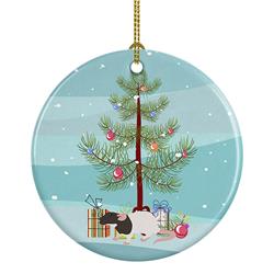 2.8 x 2.8 in. Unisex Dumbo Rat Merry Christmas Ceramic Ornament
