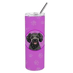 Picture of Carolines Treasures WDK1393TBL20 8.25 x 3 in. Unisex Poodle Toy Grey Stainless Steel 20 oz Skinny Tumbler, Pink