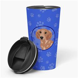 Picture of Carolines Treasures WDK1040TBL215 7.25 x 3.5 in. Unisex Chihuahua Red No.2 Stainless Steel 16 oz Tumbler, Blue