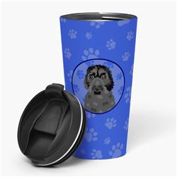Picture of Carolines Treasures WDK1048TBL215 7.25 x 3.5 in. Unisex Doodle Black No.3 Stainless Steel 16 oz Tumbler, Blue