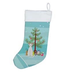 18 x 13.5 in. Unisex Devon Rex No.2 Cat Merry Christmas Christmas Stocking