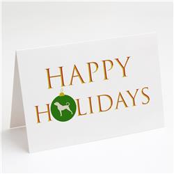 5 x 7 in. Unisex Anatolian Shepherd Happy Holidays Greeting Cards & Envelopes, Multi Color - Pack of 8