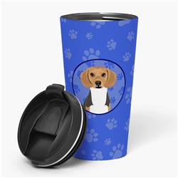 Picture of Carolines Treasures WDK1015TBL215 7.25 x 3.5 in. Unisex Beagle Tricolor No.1 Stainless Steel 16 oz Tumbler, Blue