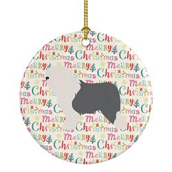 WDK2011CO1 2.8 x 2.8 in. Unisex Old English Sheepdog Bobtail Ceramic Ornament, Multi Color