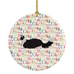 2.8 x 2.8 in. Unisex Napoleon No.2 Cat Christmas Ceramic Ornament