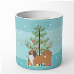 BB2956CDL 3.75 x 3.25 in. Unisex Pekingese Merry Christmas Tree 10 oz Decorative Soy Candle