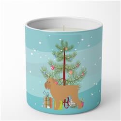 3.75 x 3.25 in. Unisex Brussels Griffon Merry Christmas Tree 10 oz Decorative Soy Candle