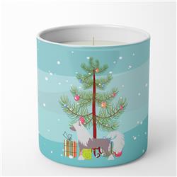 BB2961CDL 3.75 x 3.25 in. Unisex Chinese Crested Merry Christmas Tree 10 oz Decorative Soy Candle