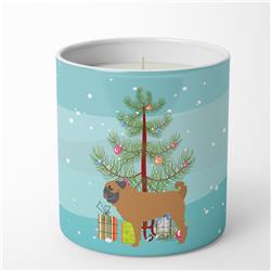 BB2965CDL 3.75 x 3.25 in. Unisex Pug Merry Christmas Tree 10 oz Decorative Soy Candle